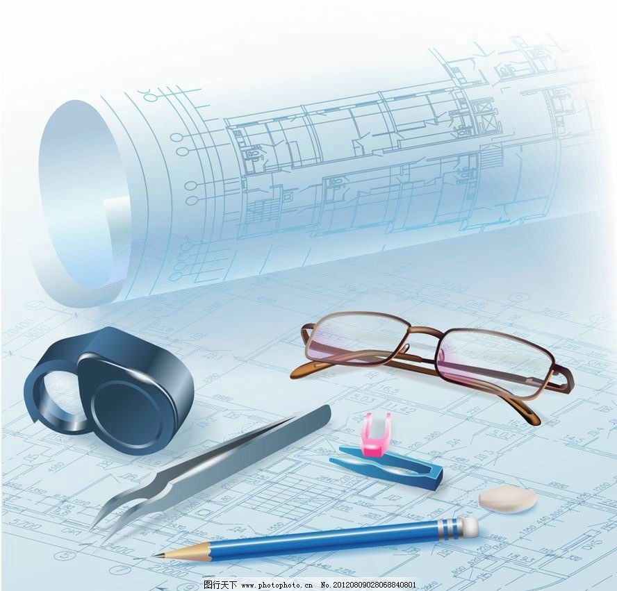 建筑工程图纸与办公用品 高效协同的建筑管理双翼